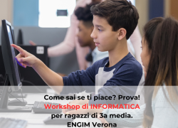 Laboratorio orientativo di informatica ENGIM Verona per scegliere la scuola dopo la terza media